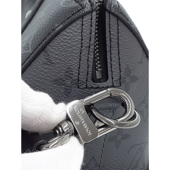 Louis Vuitton Eclipse City Keepall Shoulder Bag Black - Picture 5 of 9